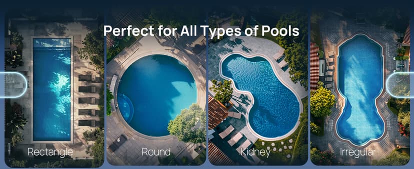 Beatbot AquaSense 2 Cordless Robotic Pool Vacuum Cleaner, Smart Surface Parking, Double-Pass Waterline Scrubbing, Cleans Floor, Walls, and Waterline, Above & In-Ground Pools up to 3,230 sq.ft - Blue