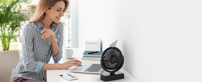 Portable Camping Fan with LED Lantern- 40H Work Time Rechargeable Battery Operated Fan with Hanging Hook for Tent Car RV Hurricane Emergency Outages Survival Kit