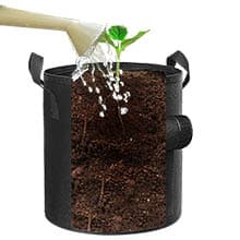 5-Pack 10 Gallon Potato Grow Bags, Garden Planting Bag with Reinforced Handle, Thickened Nonwoven Fabric Pots for Tomato, Vegetable and Fruits