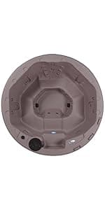 Outback Hot Tub, Fits 6 People, Standard Outlet Compatible, 20 Massage Jets, Cover Included, Made in USA, Aqualife by Strong Spas