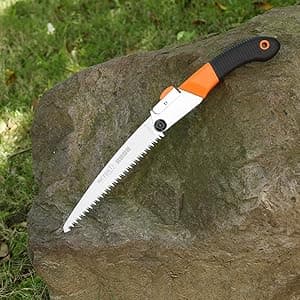 REXBETI Folding Saw - 8 Inch Blade for Wood & Dry Wood Pruning, Compact Design, SK-5 Steel