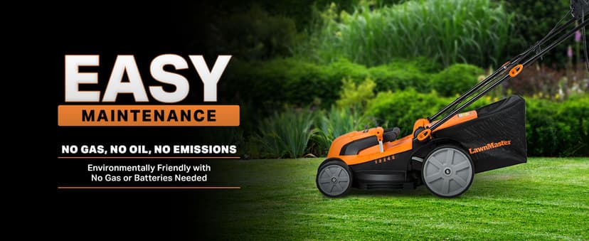 LawnMaster MEB1216K Electric Lawn Mower 16-Inch 12AMP