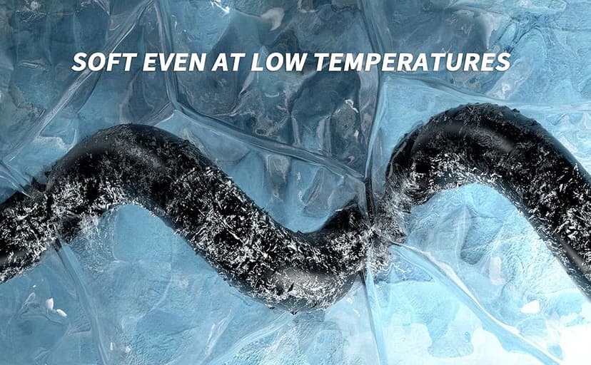 30 FT 50 Amp RV/EV Extension Cord Outdoor with Grip Handle, 4 Prong Flexible Heavy Duty 6/3+8/1 Gauge STW RV Power Cord Waterproof, NEMA 14-50P to 14-50R, Black-Yellow, ETL Listed