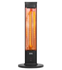 VEVOR Hanging Patio Heater, 1500W Outdoor/Indoor Electric Space Infrared Heater, IP34 Protection Ceiling Heater with 23.6 inch Pull Cord & 20 inch Adjustable Chain, for Porch,Patio,Dining Room,Studio