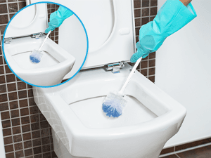 Lola Products “Classic” Toilet Brush, Durable Fiber Stiff Bristles, Bathroom Toilet Bowl Cleaner, Compact Size, Non-Scratch, Long-Lasting - 1 Pack