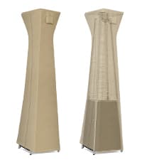 OutdoorLines Waterproof Outdoor Patio Heater Covers with Zipper and Storage Bag, Dust-proof UV-Resistant Windproof Propane Heavy Duty Heater Cover for Standing Heater, 1 Pack-89Hx33Dx19B inch Black