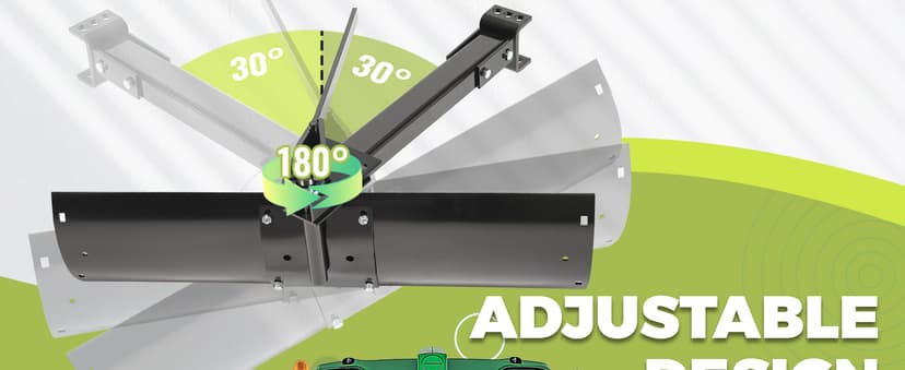 KUAFU 39.75" 3 Point Sleeve Hitch Rear Blade Compatible with ATV UTV Garden Tractors Lawn Mower Tractor Attachments Behind Rear Sleeve Hitch Tow Blade