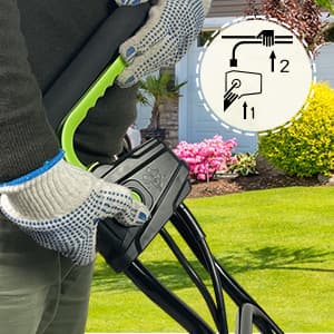 18-Inch 13.5 Amp Tiller/Cultivator with 6 Steel Tines, 3-Adjustable Wheels, Foldable Handle, 8'' Tilling Depth Electric Corded Tillers, Electric Garden Rototiller for Garden Lawn Soil Digging