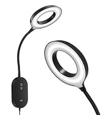 deeloop LED Wall Mounted Reading Light for Bed, Book Light for Wall Bedside Lamp with USB Output, 4 Hour Auto-Off Timer Lights,Eye-Caring Reading Lamp with 5 Dimmable 360° Gooseneck Headboard Light