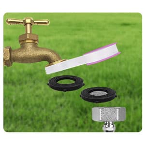 GOXAWEE Misting System, 75FT (23M) Misting Line + 28 Brass Mist Nozzles + Brass Adapter(3/4"), Misters for Outside Patio Cooling Outdoor Garden Greenhouse Trampoline for Waterpark