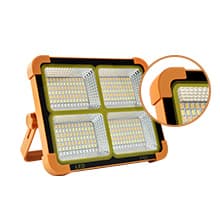 Portable LED Work Solar Light 100W 16500mAh 10000 LM with Stepless Brightness Job Site Battery Rechargeable LED Floor Light for Emergency Worklight for Hurricane Father's Day Gift