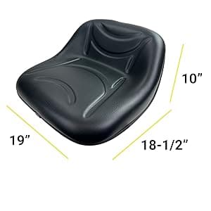 Riding Lawn Mower Garden Tractor Deluxe Seat for Variety of Brands (LMS2002) (Black)