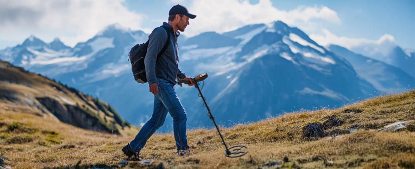 OMMO Metal Detector for Adults & Kids, 10" IP68 Waterproof Gold Detector with 6 Modes, Adjustable Stem & Headphones - 1800mAh USB C Rechargeable for Beach, Parks & Underwater Treasure Hunting