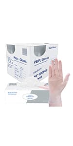 PEIPU Nitrile Gloves,Medical Exam Gloves,Disposable Cleaning Gloves,Powder Free, Latex Free,Non-Sterile Protective Gloves