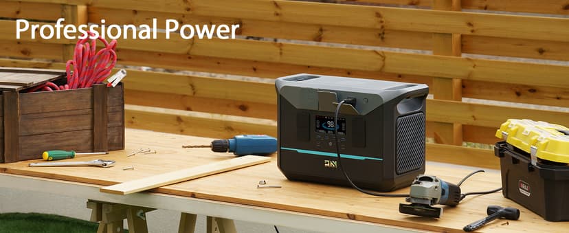 Portable Power Station 2000W, 2073.6Wh LifePO4 Battery Backup Station, 1.8 Hrs Fast Charging Solar Generator,Emergency Power Supply for Camping, Power Outage, Off-grid(Solar Optional)