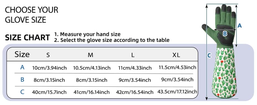 Schwer Gardening Gloves for Women, Rose Pruning Gloves with Forearm Protection, Breathable and Comfortable Thorn Proof Garden Glove with Touch Screen for Yard & Outdoor Work (Medium 1 Pair)