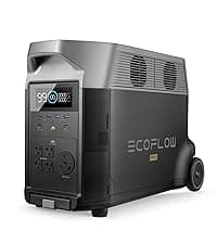 EF ECOFLOW DELTA Pro Ultra with Smart Home Panel, 6000Wh Power Station, 120/240V 7200W AC Output, Lifepo4 Home Battery Backup Expandable to 90kWh, 2H to Full Charge, Solar Generator for Home Use, RV