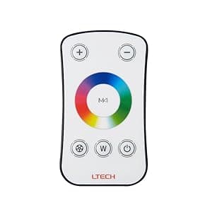 HQUA PN01DC 120V AC Remote Control LED RGBW Color Change Inground Pool Light, 10 Inch 50W with 100 Feet Cord, UL Listed Transformer Included, Fit for 10" Large Wet Niches.