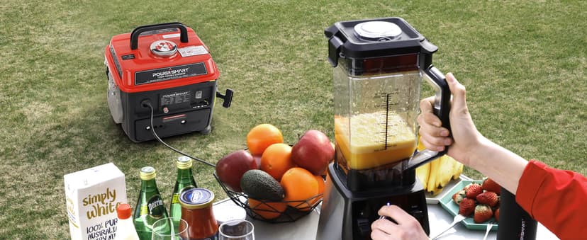 PowerSmart 1200-Watt Portable Generator with Super Quiet, Ultralight for Camping, PS50