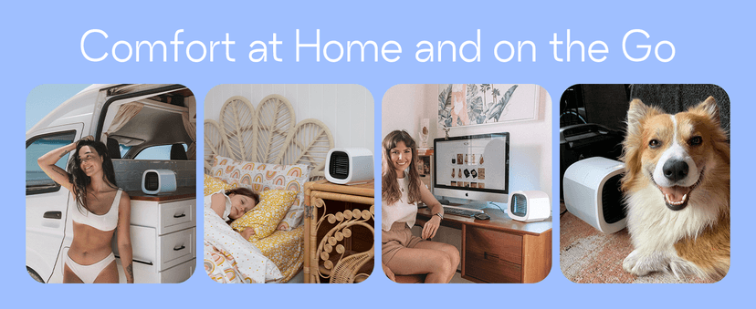 Evapolar evaCHILL Portable Air Conditioners - Portable AC Unit - Small Personal Evaporative Air Cooler & Fan for Desk, Office, Car, Camping, White