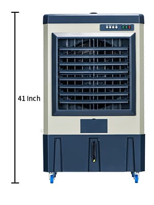 41" Swamp Cooler, 4800 CFM Evaporative Air Cooler with 10.6 Gallon Water Tank, Portable Outdoor Air Conditioner with 3 Ice Pack, 110° Oscillation, 3 Speed for Garage, Yard, Commercial Use