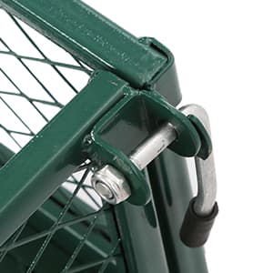 Garden Cart Wagon - 400 lbs Capacity Heavy-Duty Steel Mesh Utility Cart with Removable Sides, All-Terrain Wheels & Pull Handle for Yard, Lawn & Garden Hauler