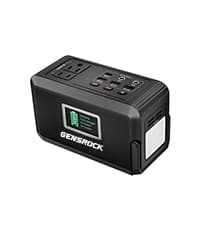 GENSROCK Portable Power Station, 110V/300W Pure Sine Wave Solar Generator, 222Wh Backup Lithium Battery With AC Outlet/QC 3.0/Type-C/LED Light for CPAP Family Emergency Outdoor Camping RV Travel.