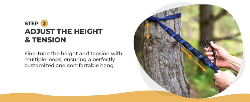 Foxelli XL Hammock Straps - Extra Long 20FT Heavy Duty No-Stretch Suspension System, 40+2 Loops, 2000 LBS Capacity, for Indoor/Outdoor Use – Set of 2 Straps & Carry Bag