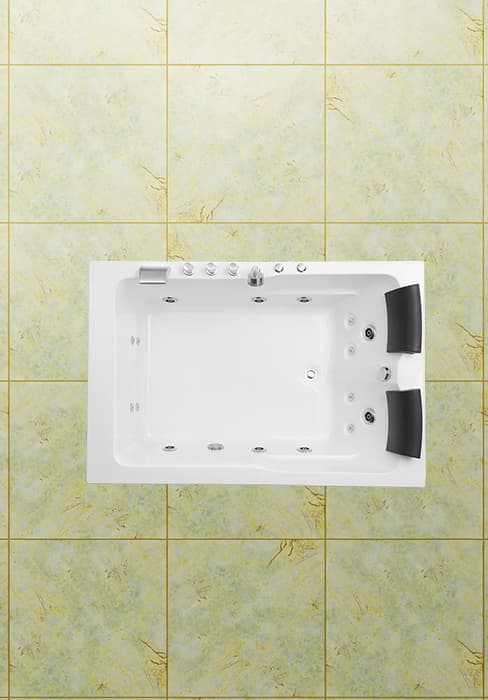 72-Inch Whirlpool Jetted Tub,Acrylic Hydro Massage Bathtub with 10 Jets, Color-Changing LED Lights,2-Person Jetted Bath Tub for Couples