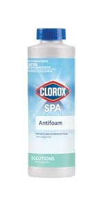 Clorox® Pool&Spa™ Spa Water Antifoam, Eliminates & Prevents Foam in Spa Water, Reduces Irritation, 1 Quart (Pack of 1)