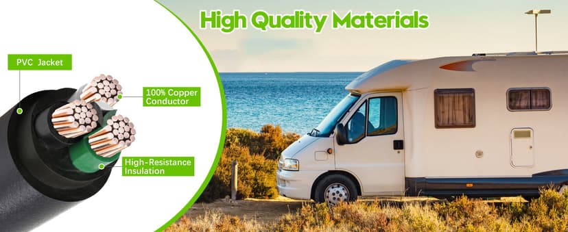 30 Amp to 110 Generator Adapter Cord, NEMA L5-30P Male to 3X 5-15R/5-20R Female Generator Distribution Adapter 3 Prong 30 Amp to 15 Amp/20Amp with Lighted Power Indicator,STW 10 AGW 3FT