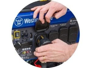 Westinghouse 13500 Peak Watt Tri-Fuel Home Backup Portable Generator, Remote Electric Start, Transfer Switch Ready, Gas, Propane, and Natural Gas Powered