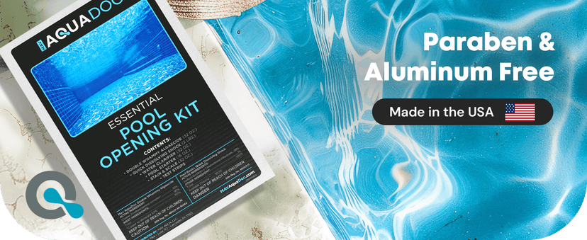 Pool Opening Kit - Pool Starter Kit for Inground Pool & Above Ground Pool Chemical Starter Kit to Open Your Pool - AquaDoc Pool Start Up Chemical Kit Designed for 15000 to 20000 Gallon Pool