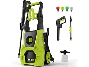 Pressure Washer, 5000PSI Max 3.6GPM Electric Power Washer with Foam Cannon 35FT Power Cord 4 Nozzles, Pressure Washer for Cars, Patios, Fences, Decks and Driveway