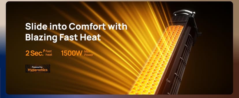 Dreo Tower Fan and Heater Combo, 29.2ft/s Standing Fans for Bedroom, 17 Levels, 6 Modes, 120° Oscillation, 42 Inch, 12H Timer, 25dB Quiet, with Remote, for Office, Large Room, Silver