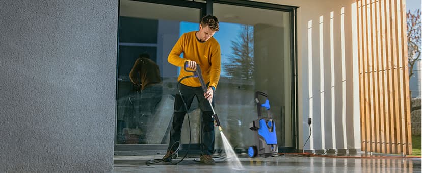 AgiiMan Electric Pressure Washer, 5000PSI Max 3.2GPM Power Washer Electric Powered with 20FT Hose, 4 Nozzles, Foam Cannon, High Pressure Cleaner Machine for Cars, Patios, Driveways, Fences, Navy