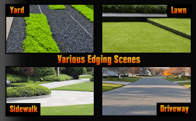 Cordless Edger Lawn Tool Compatible with Dewalt 20V Max Battery, Electric Battery-Powered Edger/Trencher (Tool ONLY) 9’’Blade, 3 Position Adjustable Depth for Landscaping, Driveways, Borders