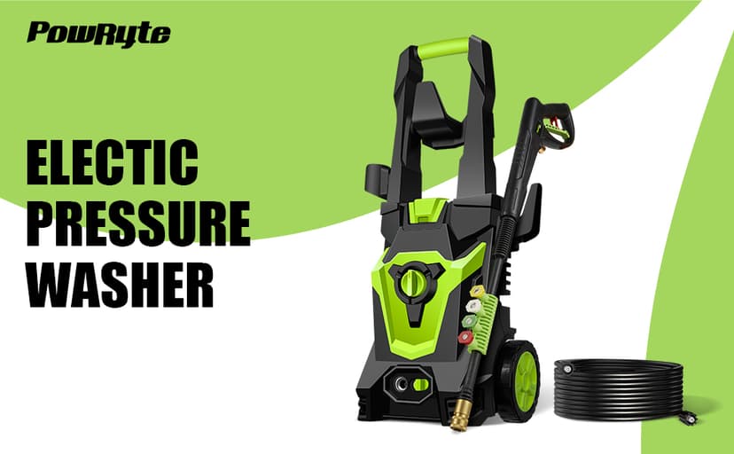 Electric Pressure Washer, Foam Cannon, 4 Different Pressure Tips, Power Washer, 3800 PSI 2.4 GPM