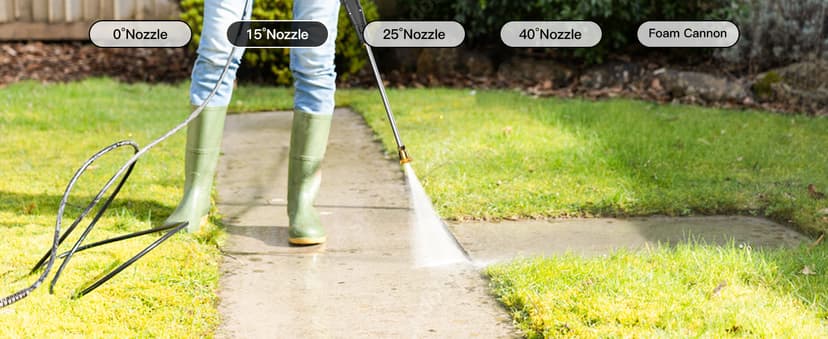 4800PSImax 3.2GPM Pressure Washer Powered - Electric Power Washer for Cars Washing with 25FT Pressure Hose, Blue