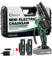 Saker Mini Chainsaw,Portable Electric Chainsaws Cordless,Small Handheld Chain Saw Pruning Shears Chain Saws for Tree Branches,Father's Day Gift for for Men Dad Husband Women,Courtyard and Garden