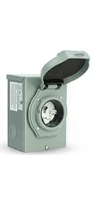 50 Amp Generator Cord 15 Feet, NEMA 14-50p to CS6364 & SS2-50R Generator Emergency Power Cord, 125/250V, 12500 Watts, Perfect for Generator to House Connection