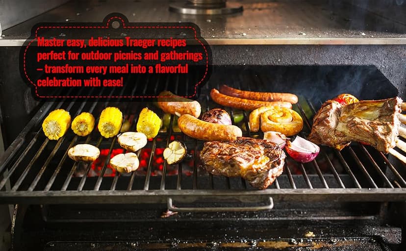 The Ultimate Traeger Recipe Book for Beginners: Simple & Delicious Traeger Grill Recipes for Outdoor Picnics and Gatherings, Creating Unforgettable Meals for Whole Family and Friends
