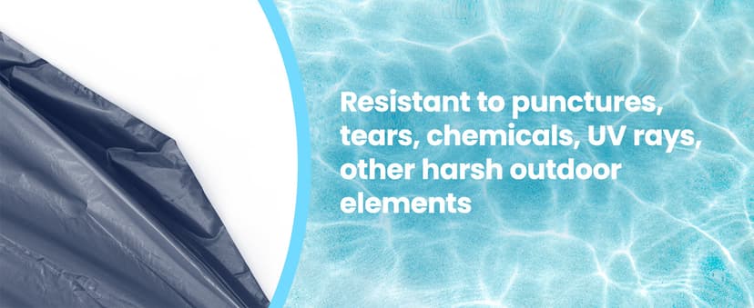 SWIMLINE HYDROTOOLS Supreme Guard Heavy Duty Winter Pool Cover for Inground Swimming Pools | for 20 X 36 FT Rectangle Pools | 25 X 41 FT Cover Size | Green/Black | Water Tube Sleeves | CO122541R