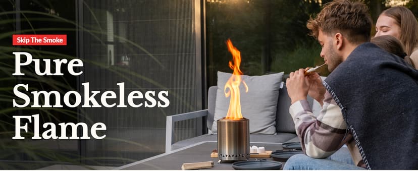 Smokeless Tabletop Fire Pit Outdoor - 8 Inch Mini Fire Pit, Wood Pellet Table Top Firepit, Portable Table Top Pit for Outside Patio, Small Pits Patio Heater Stove, Tabletop Firepit
