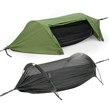 Camping Hammock Tent with Mosquito Net & RainFly, 3 in 1 Waterproof Lightweight Portable Sleeping Hammock Bug, Travel Outdoor Gear with Tree Strap Swing, for Hiking Patio Expedition