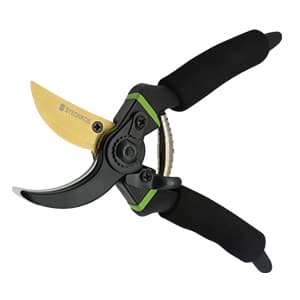 Secateurs, Premium Titanium Garden Pruning Shears, Gardening Scissors, Bypass, Ergonomic Shape, Garden Secateurs, Professional Hand Pruners, Hedge Shears