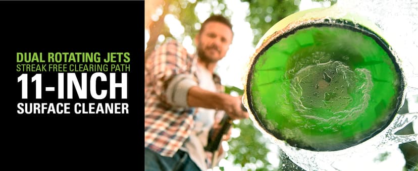 Greenworks 11" Surface Cleaner Universal Pressure Washer Attachment