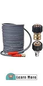 RIDGE WASHER Pressure Washer Gauge with 3/8 Inch Quick Connect Socket and Plug, 6000 PSI