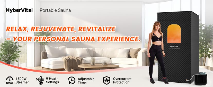 Sauna Box, Portable Sauna for Home, Large Sauna Tent with 3.0L Steamer for Full Body SPA, Easy Assembly Quick Heat-Up Sauna Experience