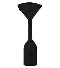 Easy-Going Pyramid Torch Patio Heater Cover with Zipper and Storage Bag, Waterproof Outdoor Heater Cover Dustproof, UV-Resisant, Wind-Resistant (90"H x 23"L x 23"W, Black)